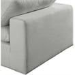 Meridian Furniture Comfy Grey Linen Textured Fabric 4-Pc. Modular Sectional