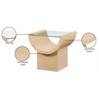 Meridian Furniture Beverwil Natural Oak End Table