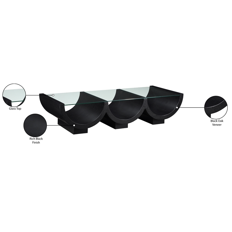Meridian Furniture Beverwil Black Coffee Table
