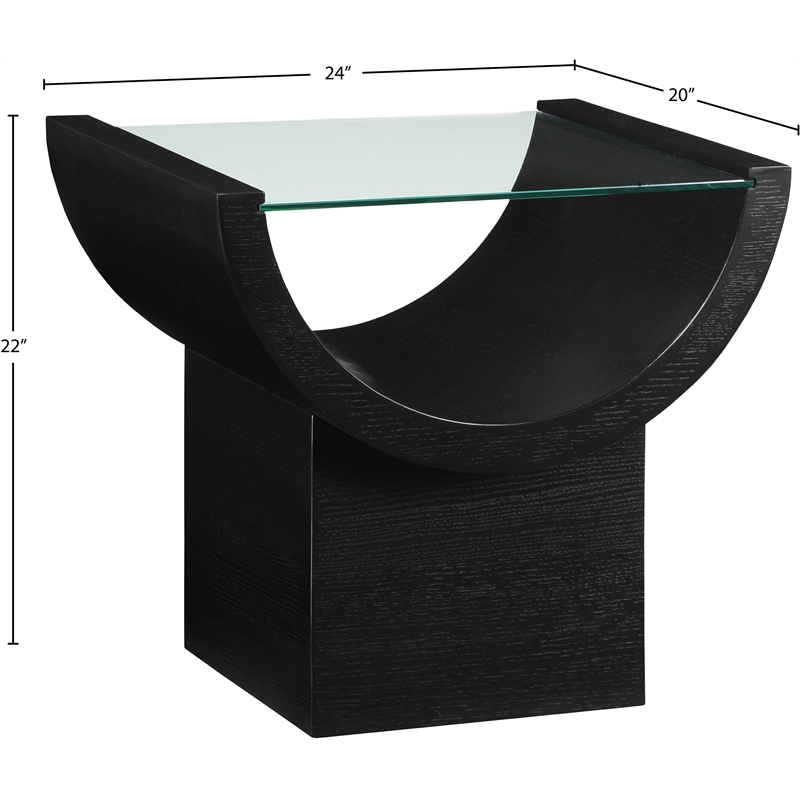 Meridian Furniture Beverwil Black End Table