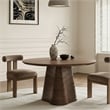 Meridian Furniture Bernada Brown Wood and Oak Veneer Dining Table