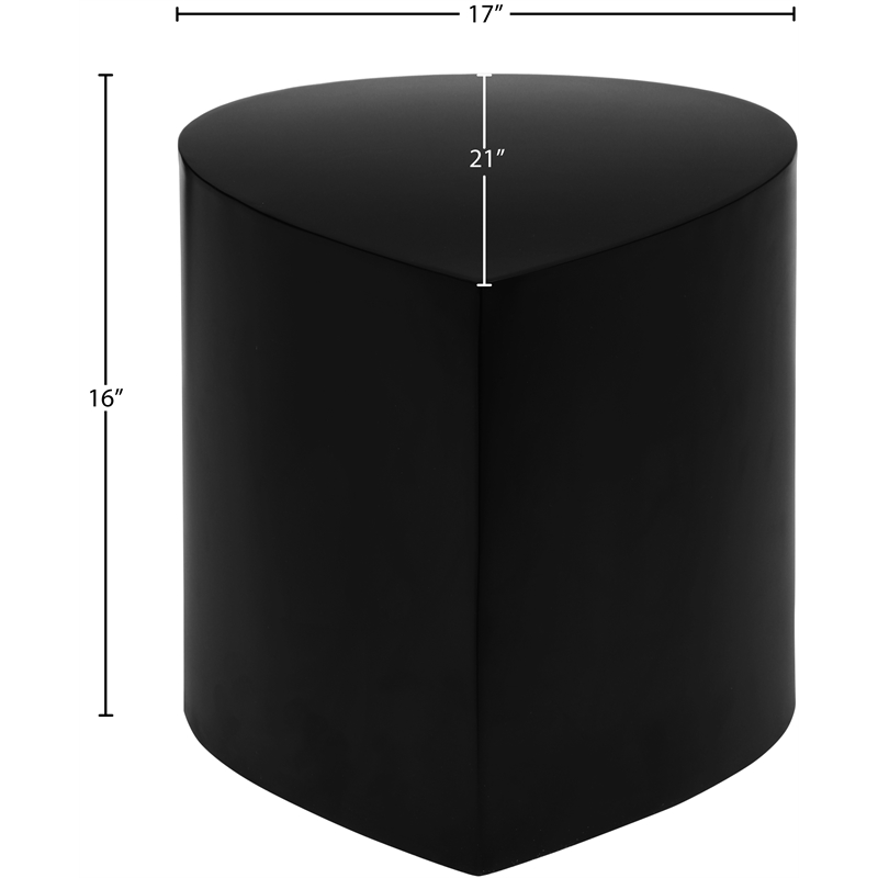 Meridian Furniture Petal Matte Black Iron Metal Coffee Table