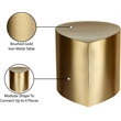 Meridian Furniture Petal Brushed Gold Iron Metal Coffee Table