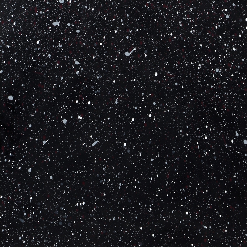 Meridian Furniture Petal Black Terrazzo Pattern Iron Metal Table Coffee Table