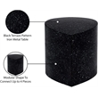 Meridian Furniture Petal Black Terrazzo Pattern Iron Metal Table Coffee Table