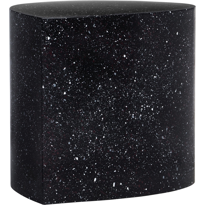 Meridian Furniture Petal Black Terrazzo Pattern Iron Metal Table Coffee Table