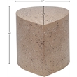 Meridian Furniture Petal Taupe Terrazzo Pattern Iron Metal Coffee Table