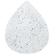 Meridian Furniture Petal White Terrazzo Pattern Iron Metal Coffee Table