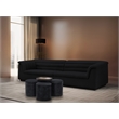 Meridian Furniture Petal 4-Piece Black Terrazzo Pattern Iron Metal Coffee Table
