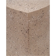 Meridian Furniture Petal 4-Piece Taupe Terrazzo Pattern Iron Metal Coffee Table