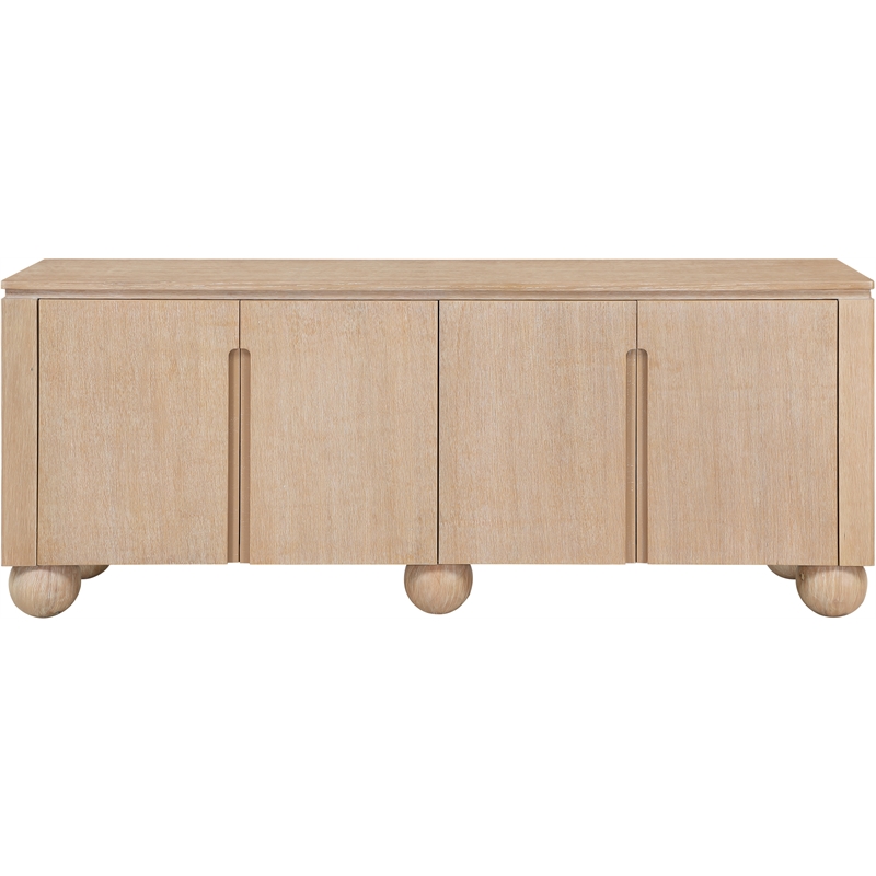 Meridian Furniture Cardiff Natural Wood Veneer Sideboard/Buffet