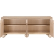 Meridian Furniture Cardiff Natural Wood Veneer Sideboard/Buffet