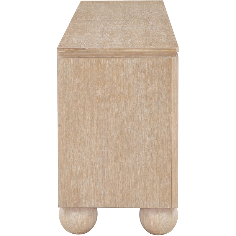 Meridian Furniture Cardiff Natural Wood Veneer Sideboard/Buffet