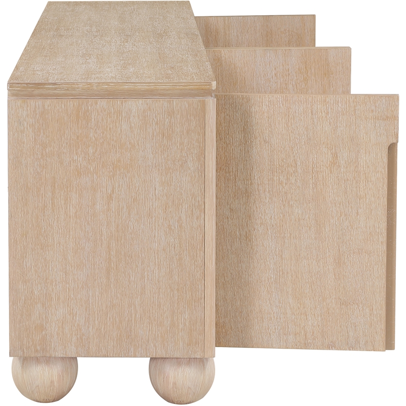 Meridian Furniture Cardiff Natural Wood Veneer Sideboard/Buffet