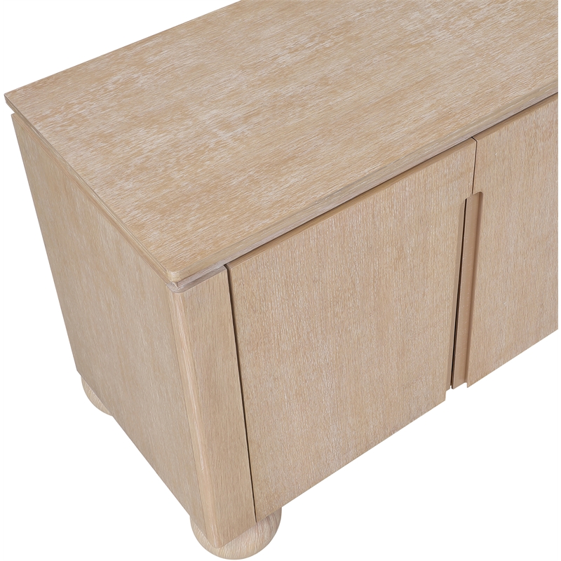Meridian Furniture Cardiff Natural Wood Veneer Sideboard/Buffet
