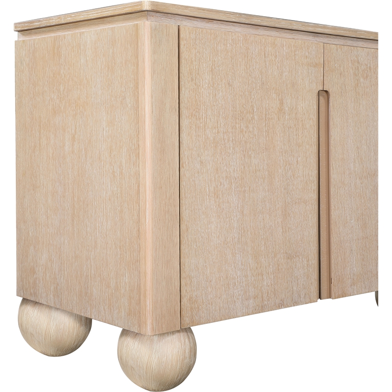 Meridian Furniture Cardiff Natural Wood Veneer Sideboard/Buffet