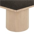 Meridian Furniture Pavilion Brown Boucle Fabric Bench