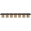 Meridian Furniture Pavilion Brown Boucle Fabric Bench