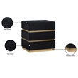 Meridian Furniture Zaylan Black Night Stand