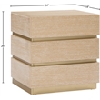 Meridian Furniture Zaylan Natural Night Stand