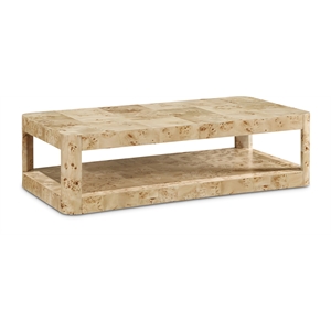 Meridian Furniture Reeves Burl Coffee Table