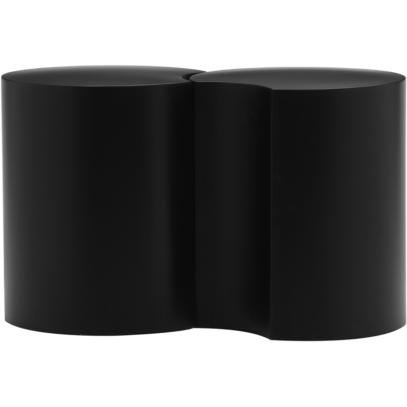 Meridian Furniture Dimple 2 Piece Black Iron Metal End Table