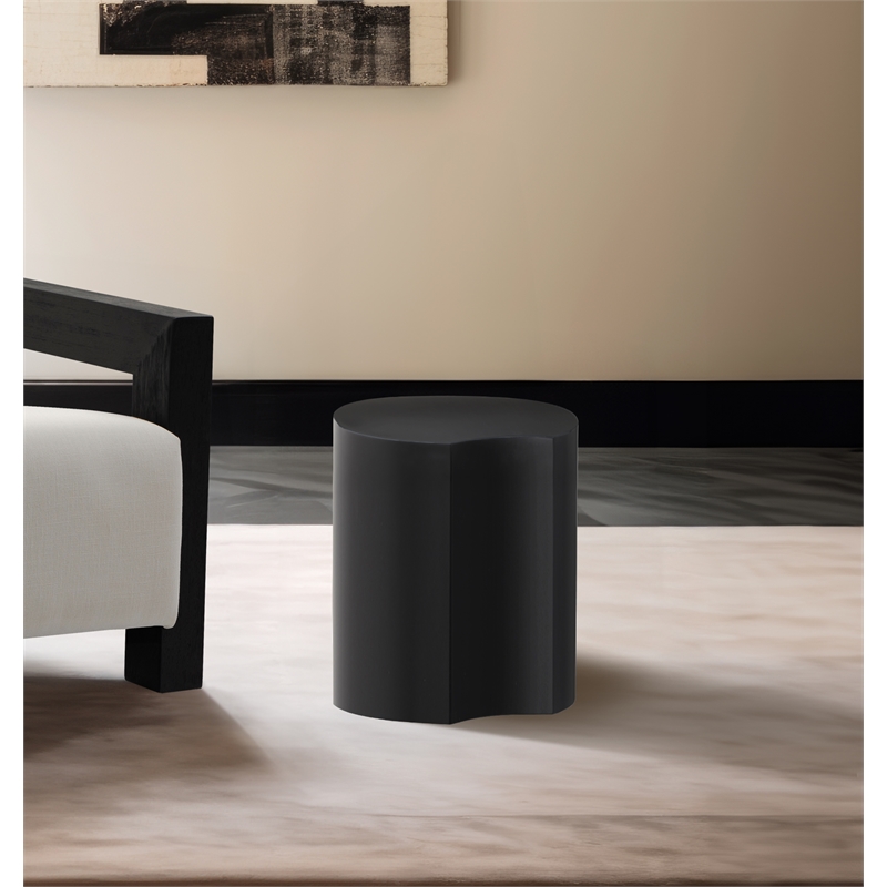 Meridian Furniture Dimple Black Iron Metal End Table
