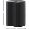 Meridian Furniture Dimple Black Iron Metal End Table