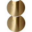 Meridian Furniture Dimple 2 Piece Gold Iron Metal End Table