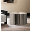 Meridian Furniture Dimple 2 Piece Silver Iron Metal End Table
