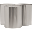 Meridian Furniture Dimple 3 Piece Silver Iron Metal Coffee Table