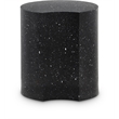 Meridian Furniture Dimple Black Terrazzo Pattern Iron Metal End Table