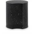 Meridian Furniture Dimple Black Terrazzo Pattern Iron Metal End Table