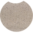 Meridian Furniture Dimple Taupe Terrazzo Pattern Iron Metal End Table