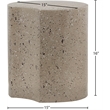 Meridian Furniture Dimple Taupe Terrazzo Pattern Iron Metal End Table