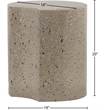 Meridian Furniture Dimple Taupe Terrazzo Pattern Iron Metal End Table
