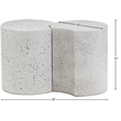 Meridian Furniture Dimple 2 Piece White Terrazzo Pattern Iron Metal End Table