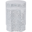 Meridian Furniture Dimple 2 Piece White Terrazzo Pattern Iron Metal End Table