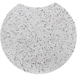 Meridian Furniture Dimple White Terrazzo Pattern Iron Metal End Table