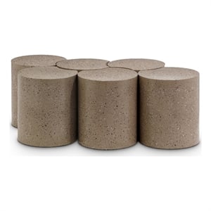 Meridian Furniture Dimple 6 Piece Taupe Terrazzo Pattern Iron Metal Coffee Table