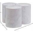 Meridian Furniture Dimple 3 Piece White Terrazzo Pattern Iron Metal Coffee Table