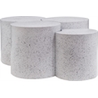Meridian Furniture Dimple 4 Piece White Terrazzo Pattern Iron Metal Coffee Table