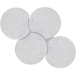 Meridian Furniture Dimple 4 Piece White Terrazzo Pattern Iron Metal Coffee Table