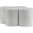 Meridian Furniture Dimple 4 Piece White Terrazzo Pattern Iron Metal Coffee Table