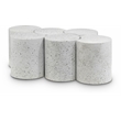 Meridian Furniture Dimple 6 Piece White Terrazzo Pattern Iron Metal Coffee Table