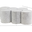 Meridian Furniture Dimple 6 Piece White Terrazzo Pattern Iron Metal Coffee Table
