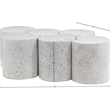 Meridian Furniture Dimple 6 Piece White Terrazzo Pattern Iron Metal Coffee Table