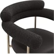 Meridian Furniture Blake Black Boucle Fabric Counter Stool (Set of 2)