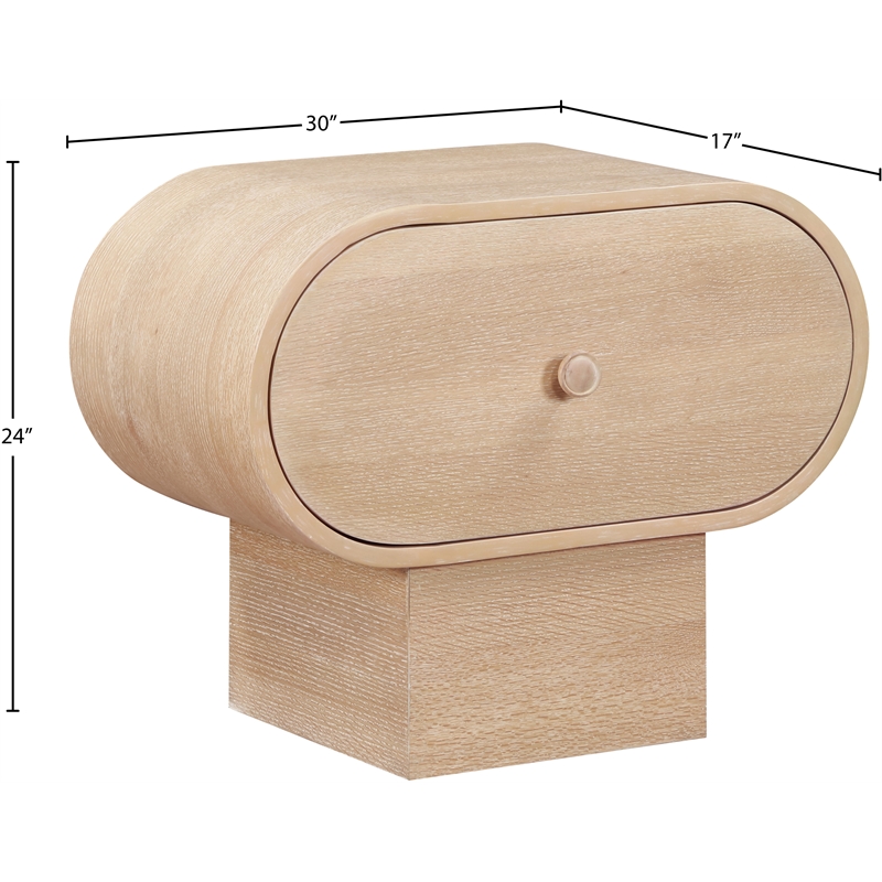 Meridian Furniture Harlow Natural Night Stand