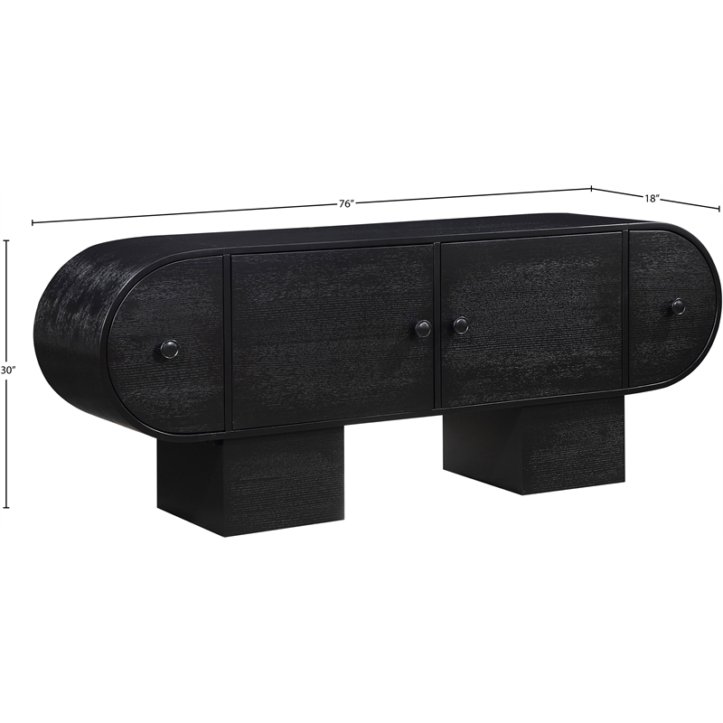 Meridian Furniture Harlow Black Sideboard/Buffet